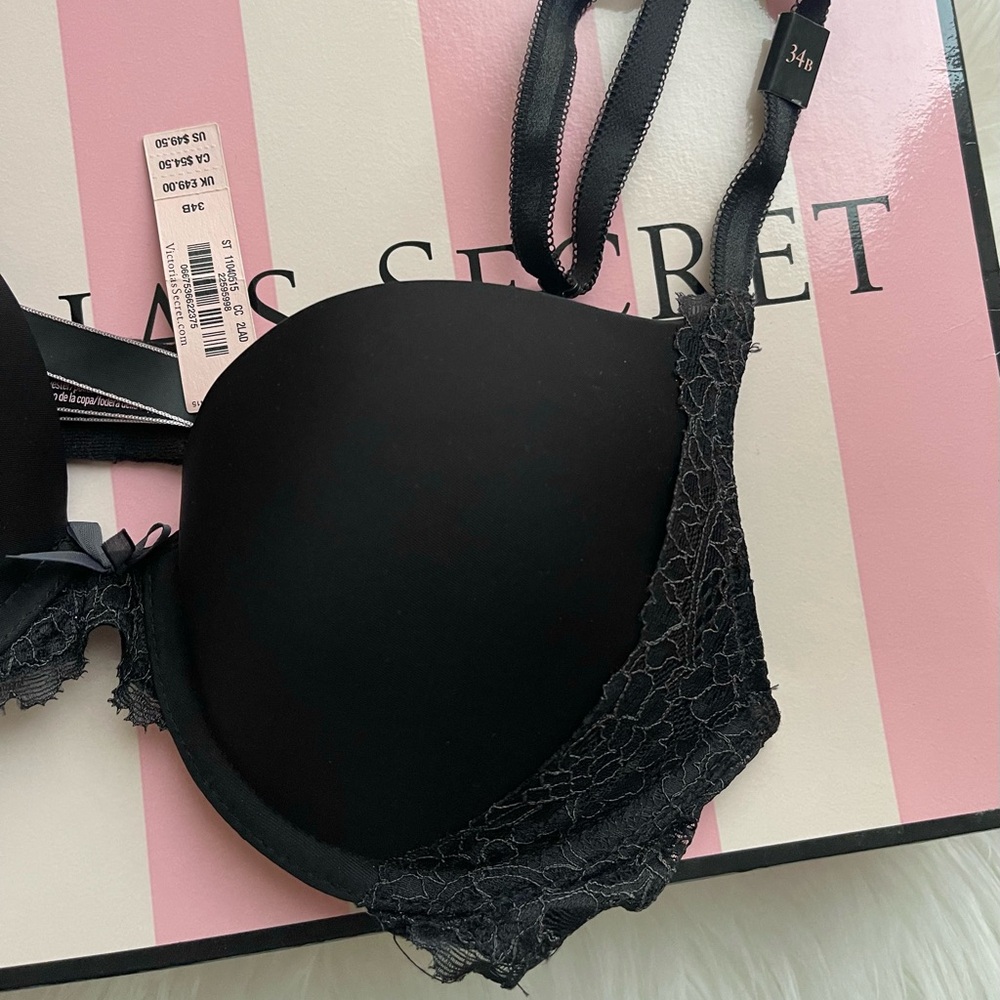 Victoria's Secret Black Lace Push Up Bra - Picture 2 of 7